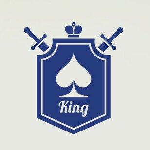 King of Spades Shield Wall Sticker East Urban Home Size: Medium, Colour: Beige on Productcaster.