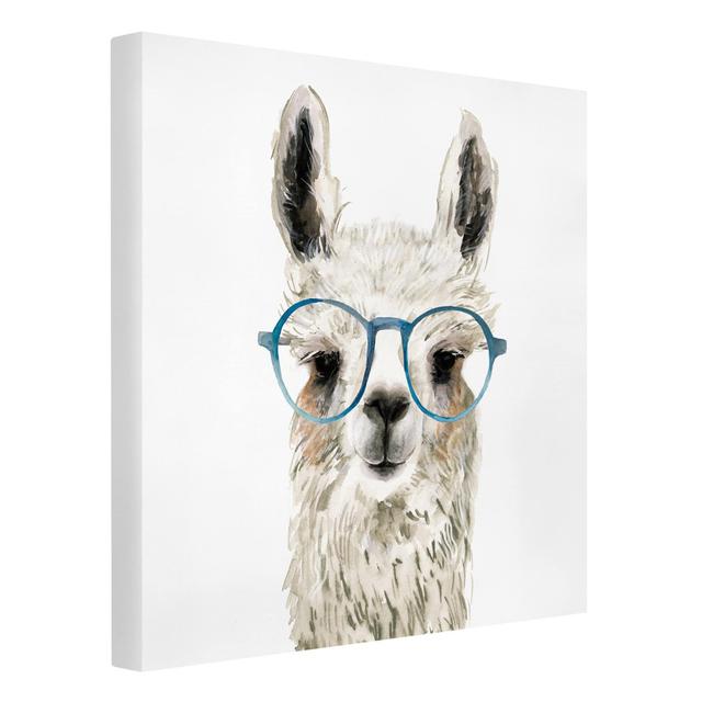 Hip Llama with Glasses III - Wrapped Canvas Painting Isabelle & Max on Productcaster.