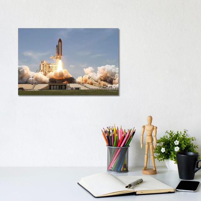 Space Shuttle Atlantis Lifts Off from Its Launch Pad at Kennedy Space Center, Florida VIII by Stocktrek Images - Wrapped Canvas Art Prints 17 Stories on Productcaster.