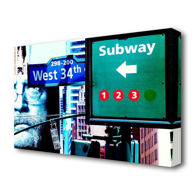 'New York City West 34th Street' Photograph on Wrapped Canvas East Urban Home Size: 66 cm H x 101.6 cm W on Productcaster.