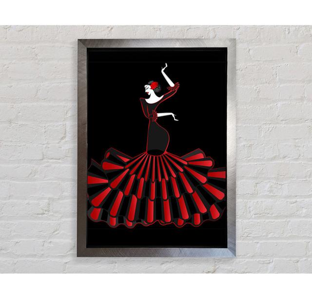 Flamenco 8 Framed Print Canora Grey Size: 118.9cm H x 84.1cm W x 3.4cm D, Format: Black Framed Paper on Productcaster.