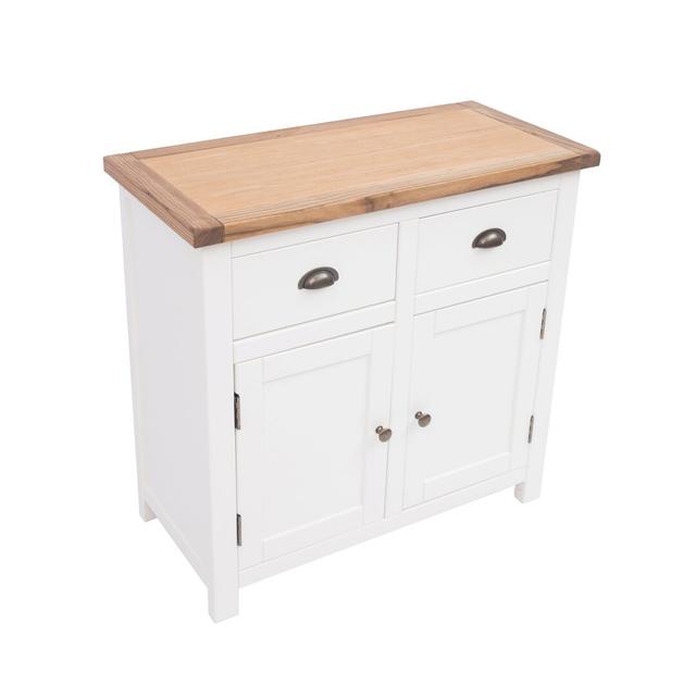 Hicksley 84cm Sideboard Marlow Home Co. Colour: Off White/Natural on Productcaster.