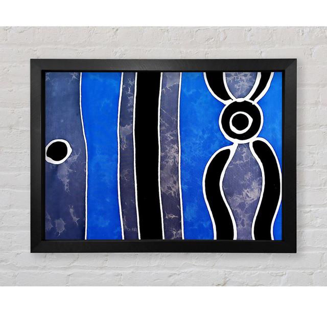 Tribal Greys Framed Print Metro Lane Size: 42.1cm H x 59.7cm W on Productcaster.