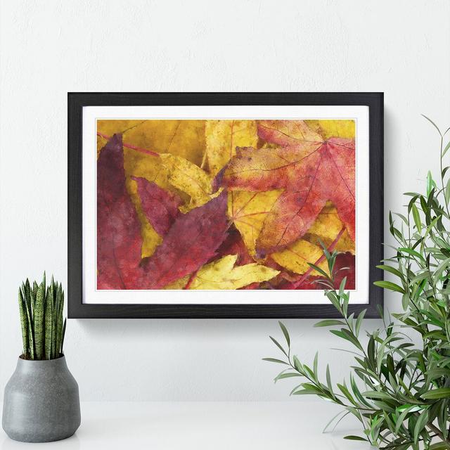 Autumn Leaves Vol.1 - Picture Frame Graphic Art East Urban Home Frame Option: Black Framed, Size: 36cm H x 48cm W x 2cm D on Productcaster.