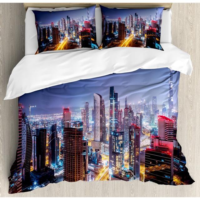 Briadhea-Lyn No Pattern Duvet Cover Set with Pillowcases 17 Stories Size: Double - 2 Standard Pillowcases on Productcaster.