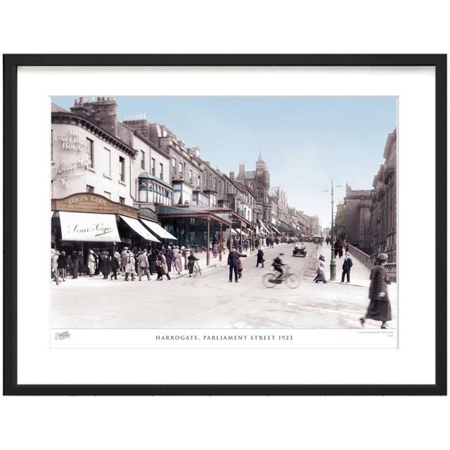 'Harrogate, Parliament Street 1923' - Picture Frame Photograph Print on Paper The Francis Frith Collection Size: 28cm H x 36cm W x 2.3cm D, Colour: Br on Productcaster.