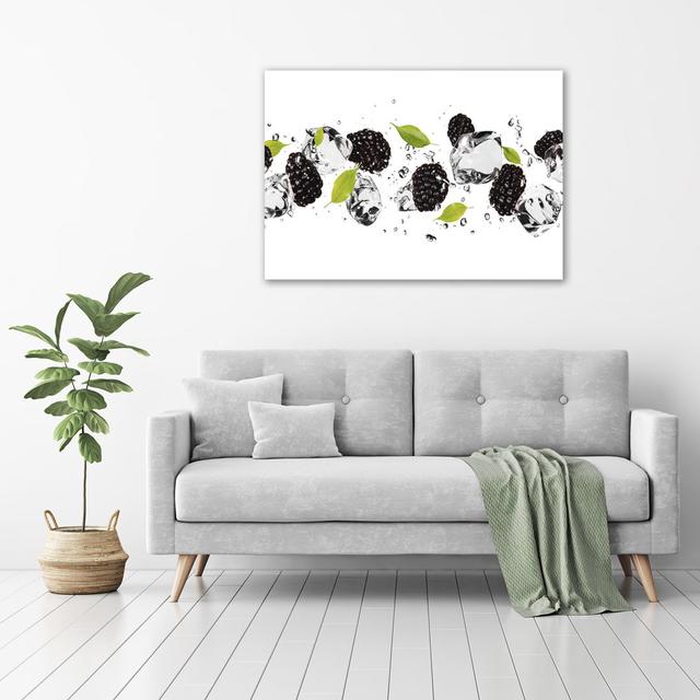 Sweet Cherries and Water - Wrapped Canvas Art Prints Brayden Studio on Productcaster.