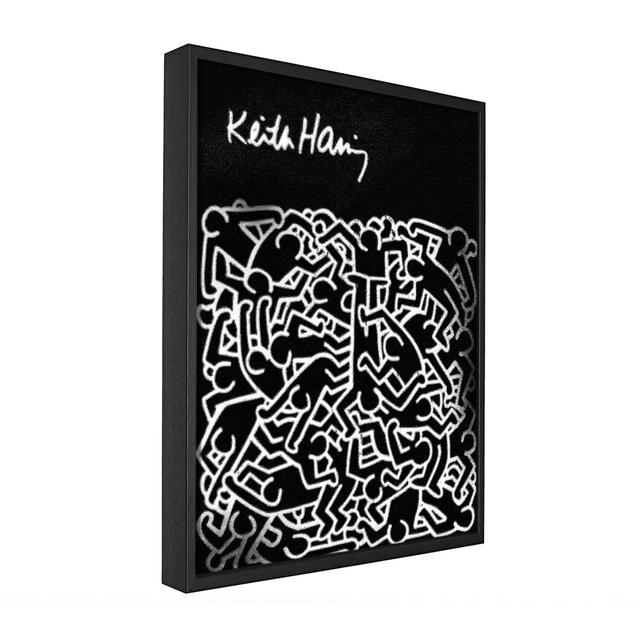 Keith Haring People - Single Picture Frame Art Prints on Canvas Ebern Designs Size: 106.6cm H x 66cm W x 10cm D on Productcaster.