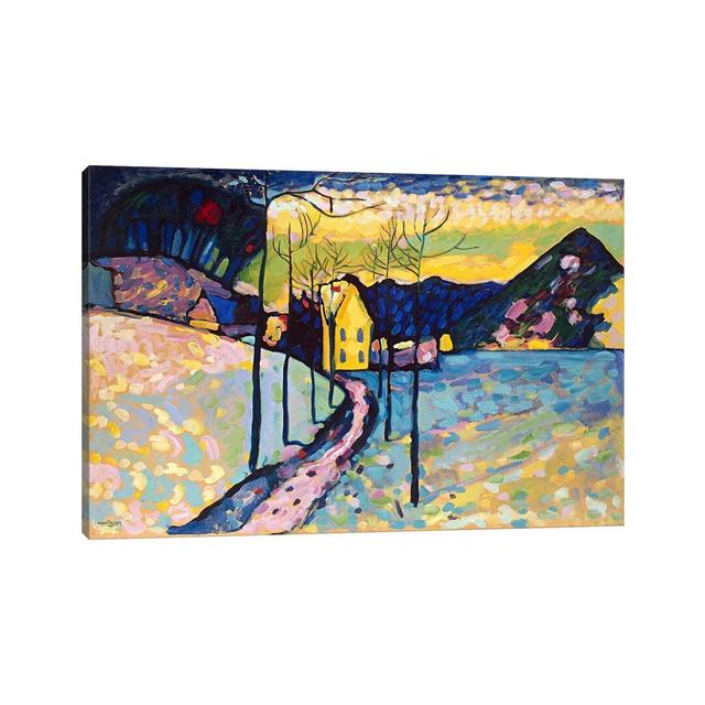 Winter Landscape by Wassily Kandinsky - Wrapped Canvas Gallery-Wrapped Canvas Giclée Rosalind Wheeler Size: 66cm H x 101.5cm W x 1.9cm D on Productcaster.