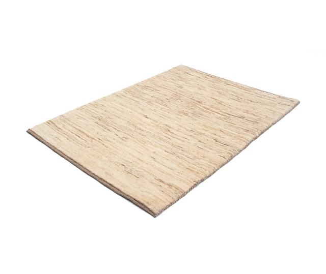 Normani Striped Handmade Hand-Knotted Rectangle: 144' X 101' Beige Area Rug Bloomsbury Market on Productcaster.