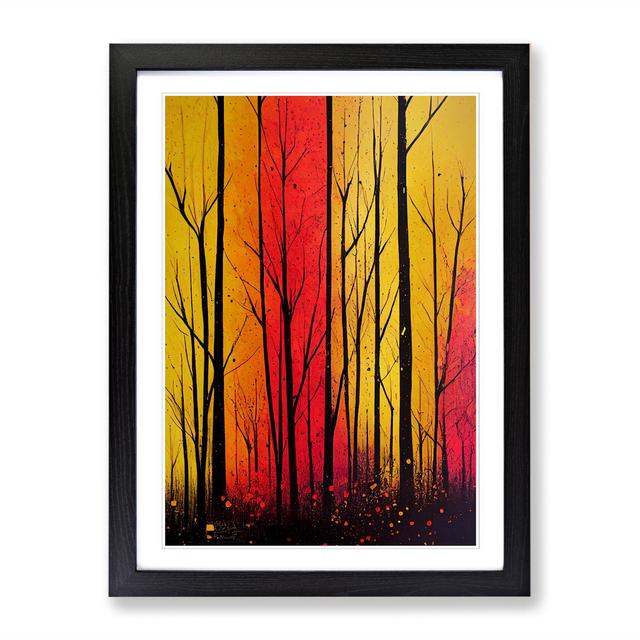 Autumn Forest Abstract Vol.1 Alpen Home Size: 34cm H x 25cm W x 2cm D, Format: Walnut Framed on Productcaster.