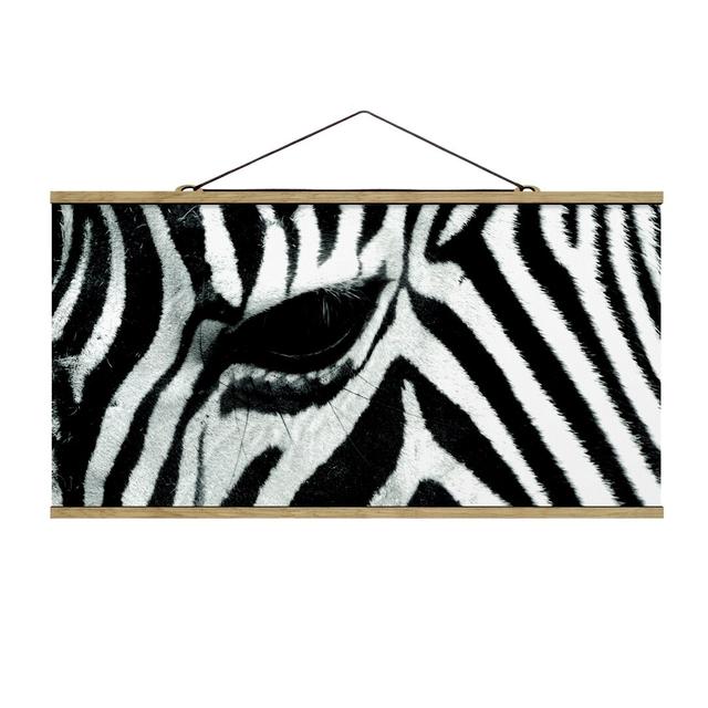 Zebra Crossing - Wrapped Canvas Graphic Art Print East Urban Home Size: 50cm H x 100cm W x 0.3cm D, Format: Unframed on Productcaster.