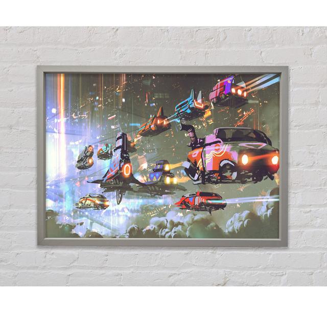 Cars Of The Future - Single Picture Frame Art Prints on Canvas Bright Star Size: 100cm H x 141.4cm W on Productcaster.