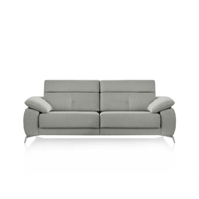 Tabukiniberu Sofa Metro Lane Upholstery Colour: Beige, Seating Capacity: 3, Size: 98cm H x 224cm W x 92cm D on Productcaster.