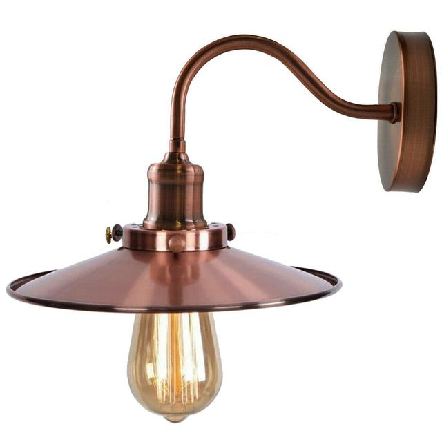 Hedrick 1 - Light Armed Sconce Longshore Tides Fixture Finish: Copper on Productcaster.