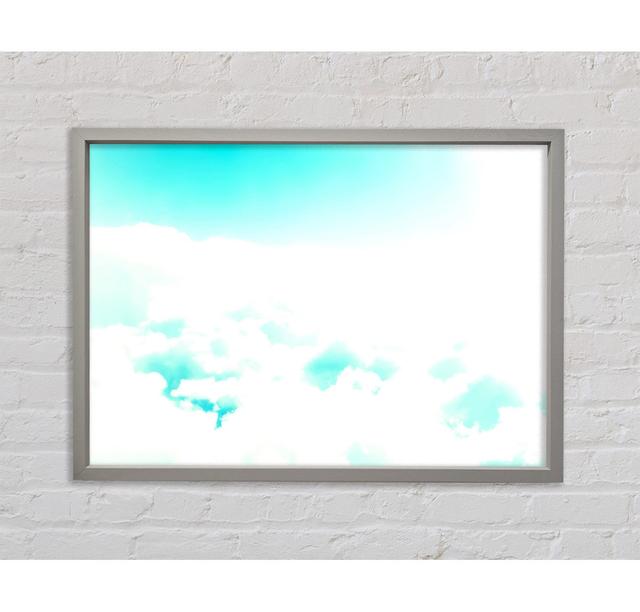 In Heaven - Print Ebern Designs Size: 100cm H x 141.4cm W x 3.3cm D, Format: Dark Grey Framed Canvas on Productcaster.