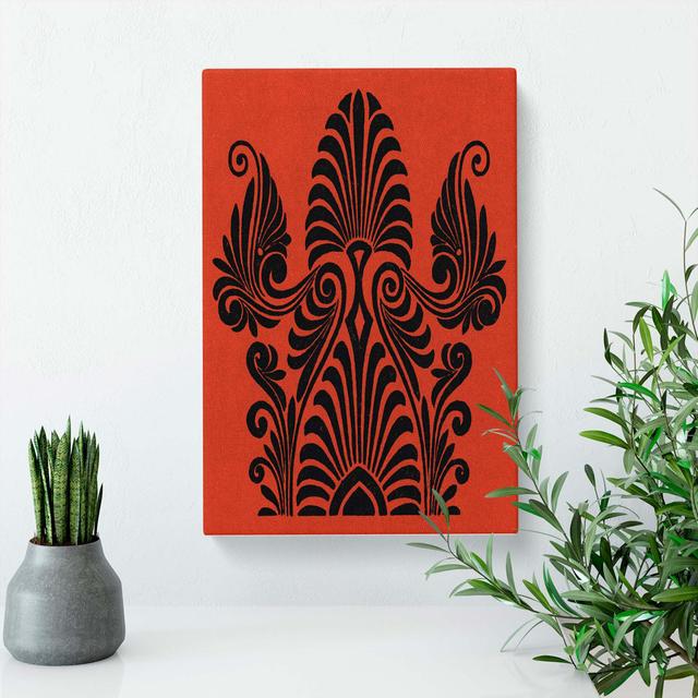 Antique Illustration in Orange and Black by Owen Jones - Wrapped Canvas Painting Pint East Urban Home Size: 60cm H x 40cm W x 3cm D on Productcaster.