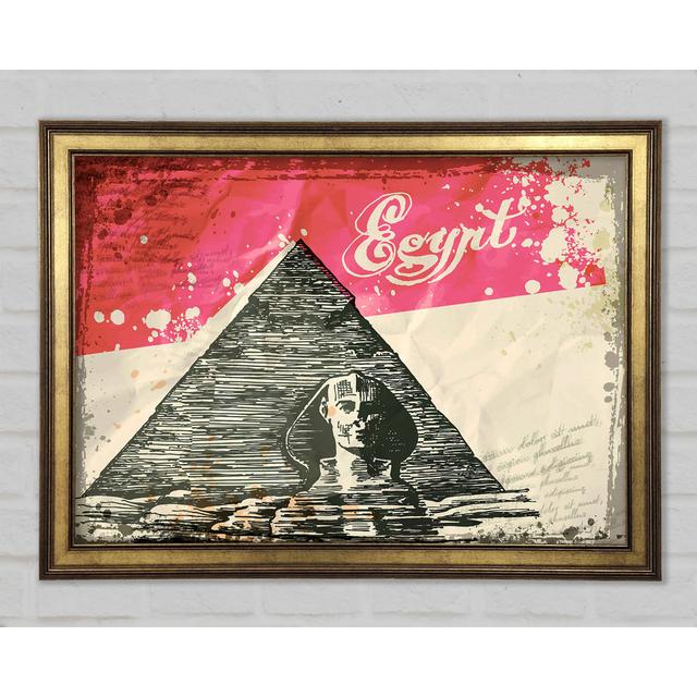 Egyptian Pyramids 6 Framed Print Happy Larry Size: 29.7cm H x 42cm W x 1.5cm D on Productcaster.