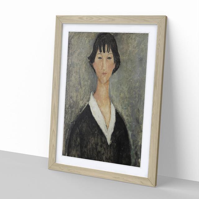 Portrait of a Girl Vol.4 by Amedeo Modigliani - Picture Frame Painting East Urban Home Size: 48cm H x 36cm W x 2cm D, Frame Option: Oak Framed on Productcaster.