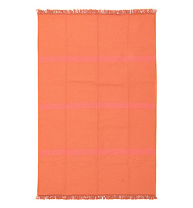 Devanie Kilim/Flatweave/Power Loom Cotton Orange Rug Ebern Designs on Productcaster.