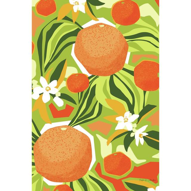 Tangerine Grapefruit by Megan Gallagher - Wrapped Canvas Print August Grove Size: 46cm H x 30cm W on Productcaster.