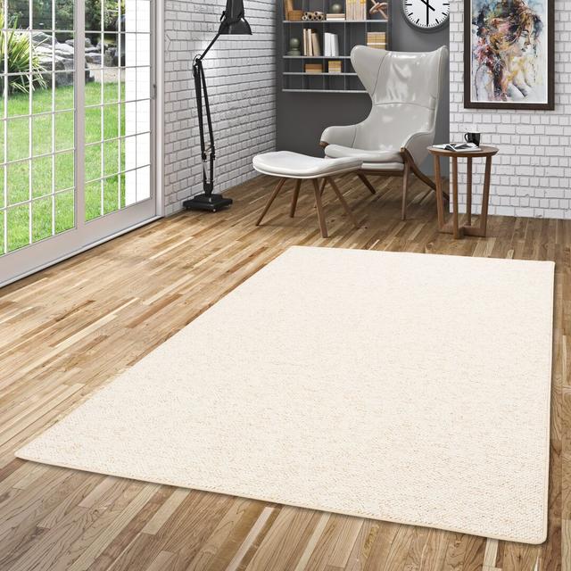 Boughton Flatweave White Rug Ebern Designs Rug Size: Runner 100 x 400cm on Productcaster.