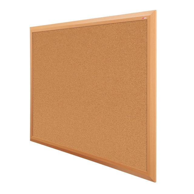 Wall Mounted Bulletin Board Symple Stuff Colour: Cork, Size: 90 cm H x 120 cm W on Productcaster.