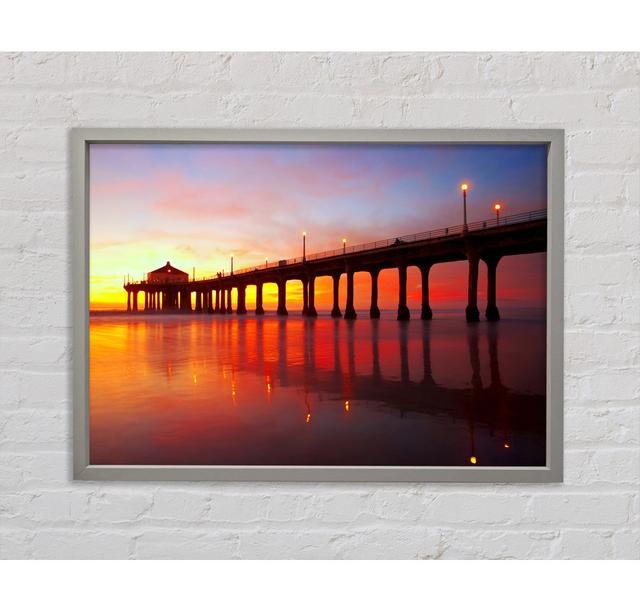 Pier Delight - Single Picture Frame Art Prints on Canvas Bright Star Size: 84.1cm H x 118.9cm W x 3.3cm D on Productcaster.