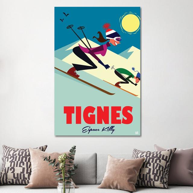 Tignes Espace Killy by Gary Godel - Gallery-Wrapped Canvas Giclée on Canvas Lark Manor Size: 152.4cm H x 101.6cm W x 3.81cm D, Format: Canvas on Productcaster.