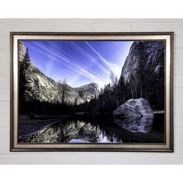 Mountain Lake Reflections - Single Picture Frame Art Prints Union Rustic Size: 59.7cm H x 84.1cm W x 1.5cm D on Productcaster.