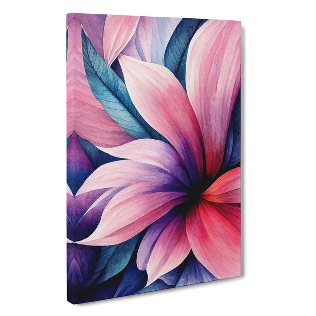 Dreamy Watercolour Flowers No.4 - Wrapped Canvas Print Marlow Home Co. Size: 60cm H x 40cm W on Productcaster.