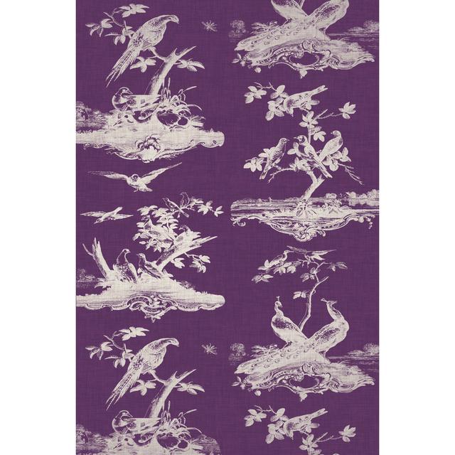 Toile in Plum - Wrapped Canvas Graphic Art Rosalind Wheeler Size: 46cm H x 30cm W x 3.8cm D on Productcaster.