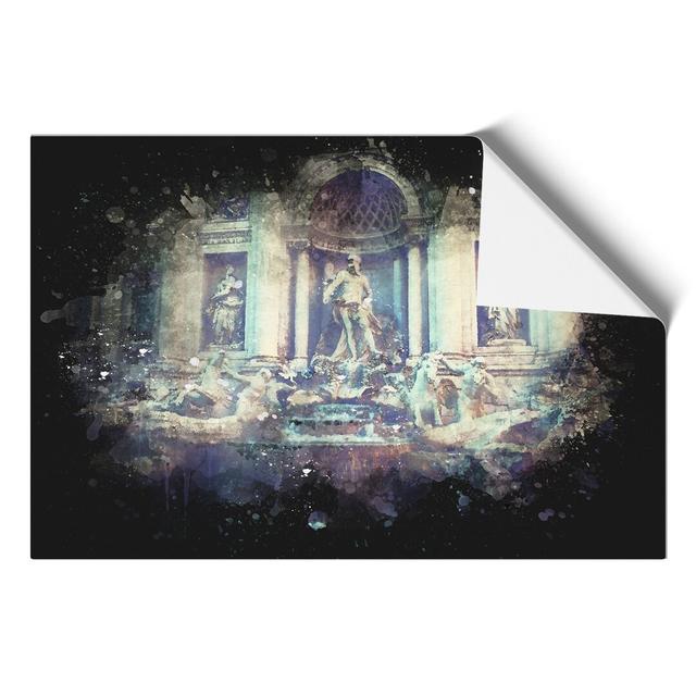 Trevi Fountain in Rome Vol.2 - Unframed Painting East Urban Home Size: 42cm H x 59cm W x 0.1cm D on Productcaster.