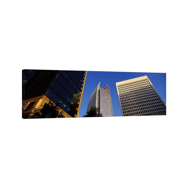 Skyscrapers In A City, Atlanta, Fulton County, Georgia, USA #2 - Wrapped Canvas Panoramic Print Ebern Designs Size: 50.8cm H x 152.4cm W x 1.91cm D on Productcaster.