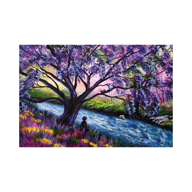 A Happy Moment Meditation by Laura Iverson - Wrapped Canvas Gallery-Wrapped Canvas Giclée Marlow Home Co. Size: 20.32cm H x 30.48cm W x 1.905cm D on Productcaster.