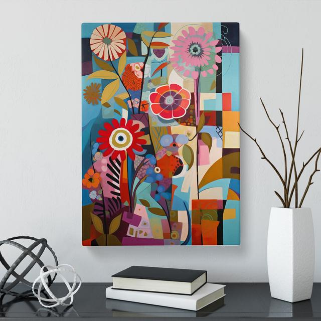 Brimson Flowers Constructivism Vol.1 - Wrapped Canvas Graphic Art Marlow Home Co. Size: 76cm H x 50cm W x 3cm D on Productcaster.