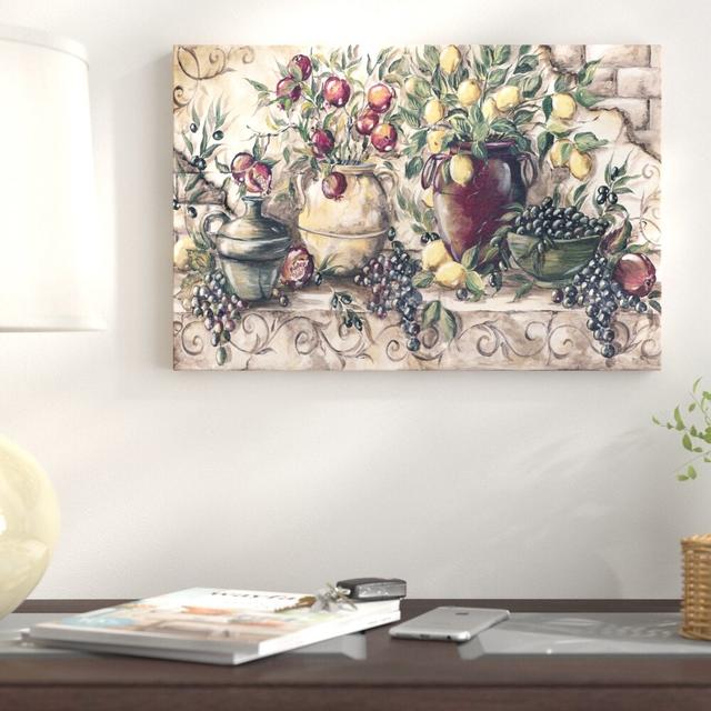 Italian Frutta - Wrapped Canvas Painting Print East Urban Home Size: 41cm H x 61cm W x 4cm D on Productcaster.