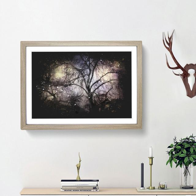 Weeping Willow Tree - Picture Frame Graphic Art Print on MDF East Urban Home Frame Option: Oak Framed, Size: 62cm H x 87cm W x 2cm D on Productcaster.