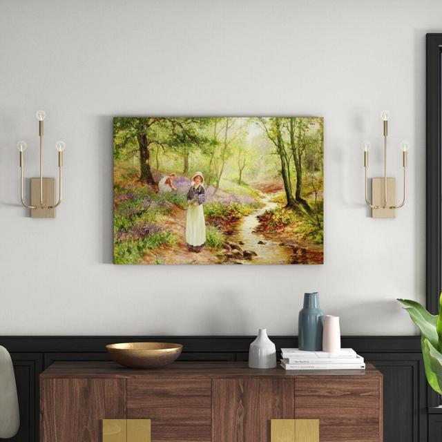 The Bluebell Glade by Ernest Walbourn Framed Art Print East Urban Home Size: 70cm H x 100cm W x 2.3cm D on Productcaster.