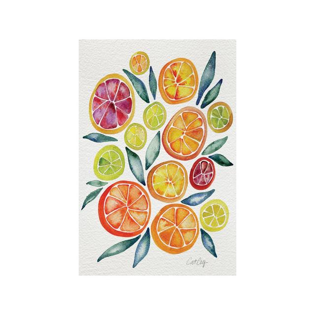 Citrus Slices by Cat Coquillette - Graphic Art Print East Urban Home Size: 152.4cm H x 101.6cm W x 3.81cm D, Frame Option: No Frame on Productcaster.