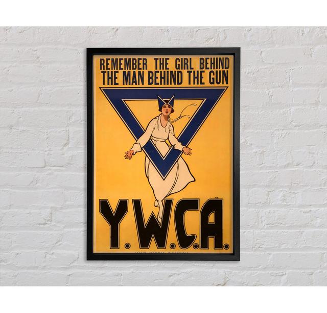 Ywca Framed Print Happy Larry Size: 84.1cm H x 59.7cm W x 3.3cm D, Format: Light Grey Framed Canvas on Productcaster.