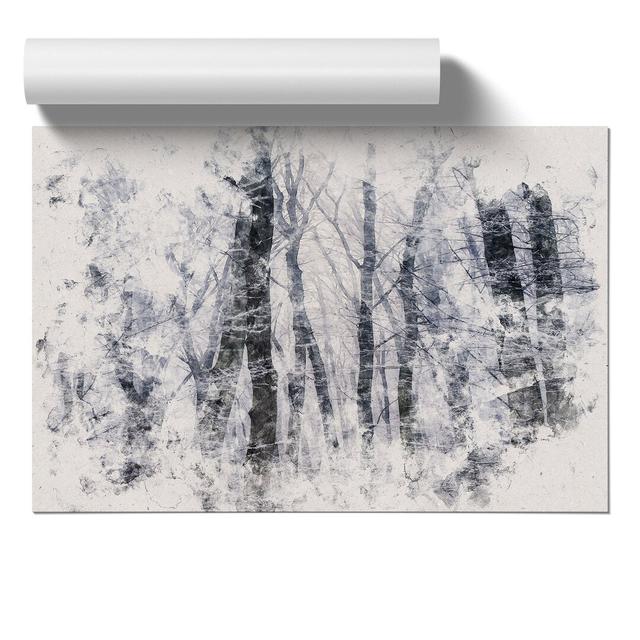 Winter Forest Vol.11 Watercolour - Unframed Graphic Art East Urban Home Size: 21cm H x 30cm W x 0.1cm D on Productcaster.