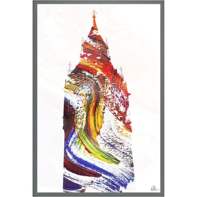 Swirly Ben - Single Picture Frame Art Prints ClassicLiving Size: 46cm H x 31cm W x 4cm D, Frame Option: White on Productcaster.