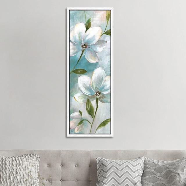 Spring Promise I by Nan - Panoramic Print on Canvas Ebern Designs Size: 152.4cm H x 50.8cm W x 3.81cm D, Format: White Framed on Productcaster.