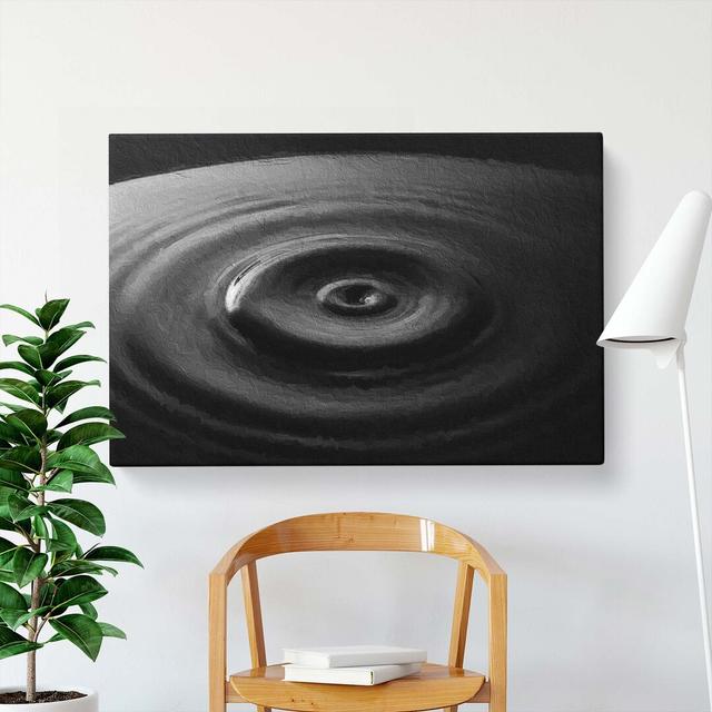 Rippled Water - Wrapped Canvas Print East Urban Home Size: 35cm H x 50cm W x 3cm D on Productcaster.