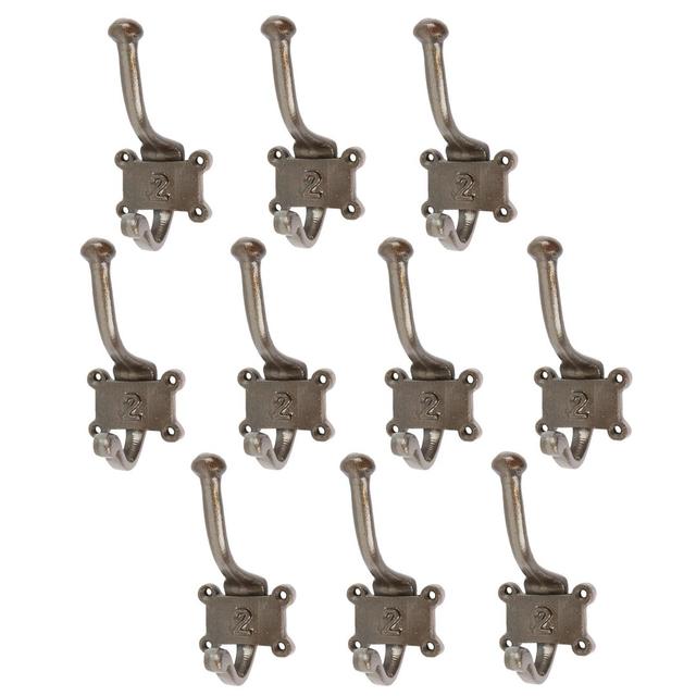 Iron Wall Wall Hook (Set of 10) Hammer and Tongs on Productcaster.