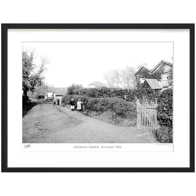 'Shamley Green, Village 1906' by Francis Frith - Picture Frame Photograph Print on Paper The Francis Frith Collection Size: 40cm H x 50cm W x 2.3cm D on Productcaster.