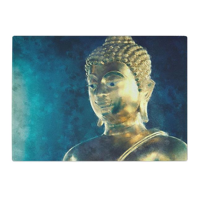 Buddha Statue Vol.6 Painting Chopping Board East Urban Home Size: 0.4cm H x 28.5cm W x 39cm L on Productcaster.