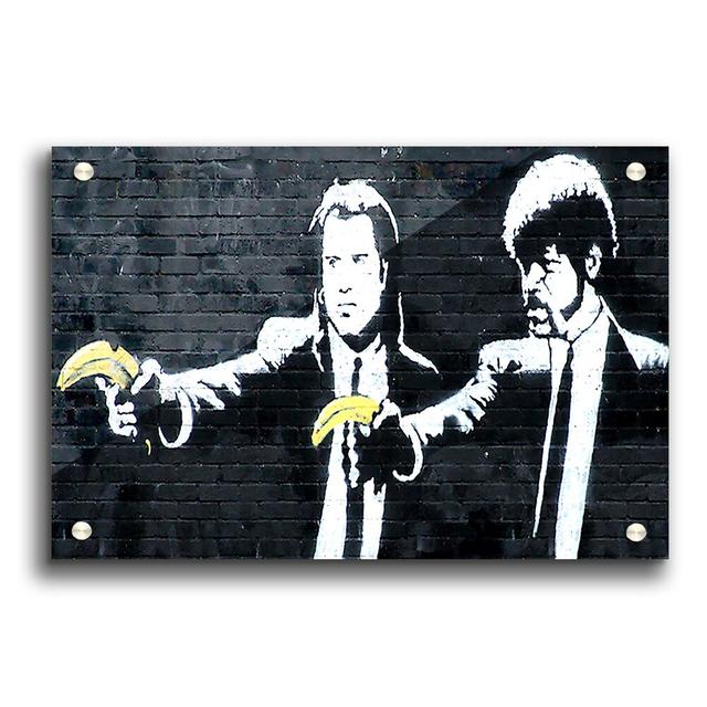 Banksy Pulp Fiction by Banksy - Unframed Graphic Art Print on Paper East Urban Home Size: 29.7cm H x 42cm W, Format: Acrylic on Productcaster.