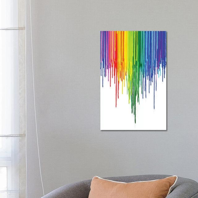 Rainbow Gay Pride - Print on Canvas Ebern Designs Format: Wrapped Canvas, Size: 66.04cm H x 45.72cm W x 1.91cm D on Productcaster.